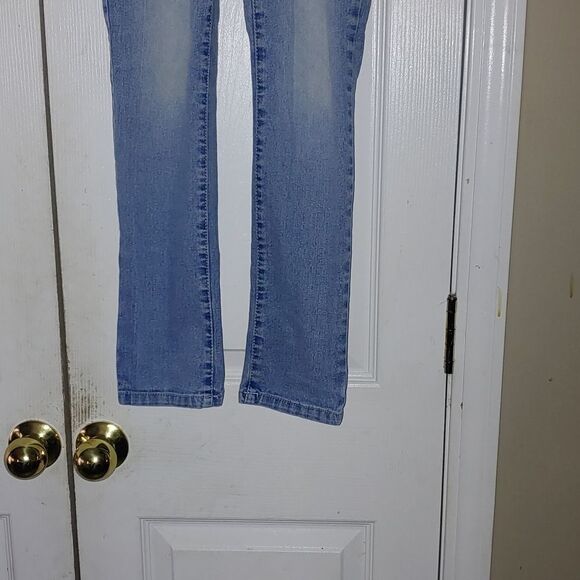 Squeeze  adjustable embroidered skinny jeans  Sz 14 - Picture 2 of 9
